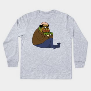 Black Comedian Toad Kids Long Sleeve T-Shirt